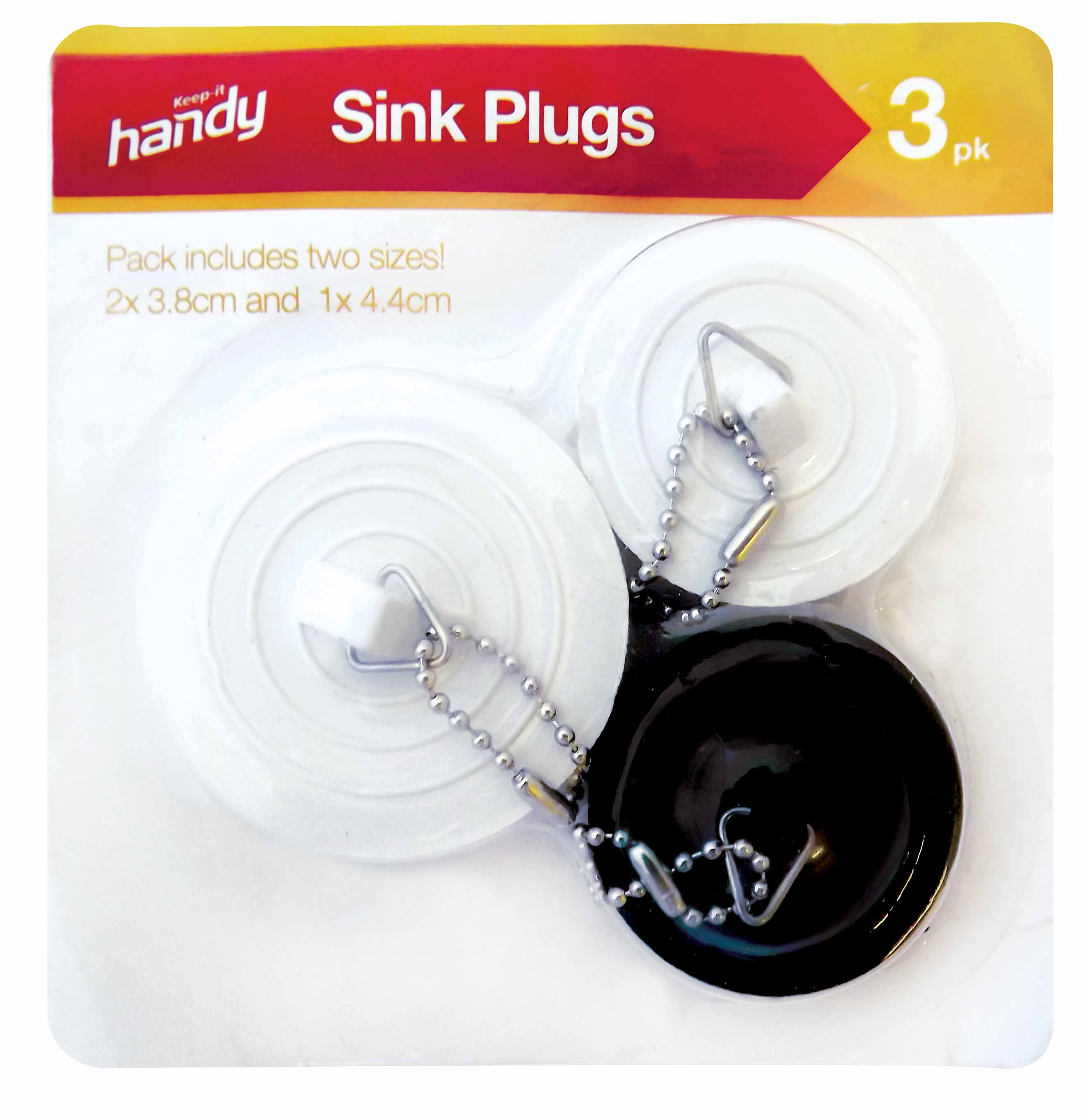 3 SINK BATH BASIN RUBBER PLUGS WASHROOM UNIVERSAL STOPPER KITCHEN