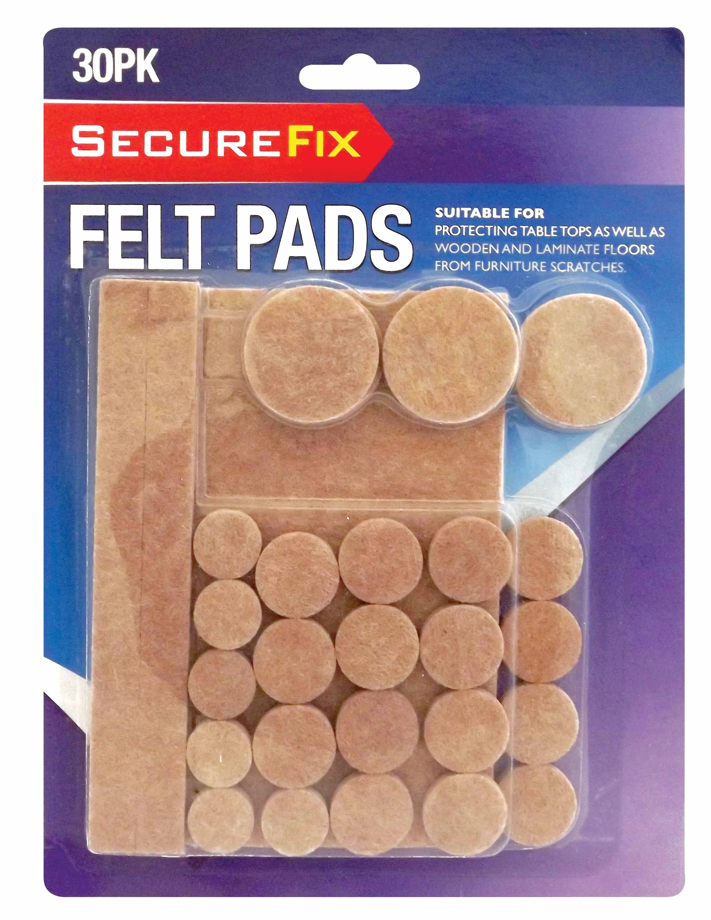 30PC FELT PADS PROTECTION TABLE TOP FLOOR WOOD LAMINATE FURNITURE NEW