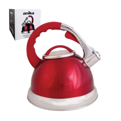 3 LITRE STAINLESS STEEL WHISTLING KETTLE GAS & ELECTRIC HOBS 3L FAST