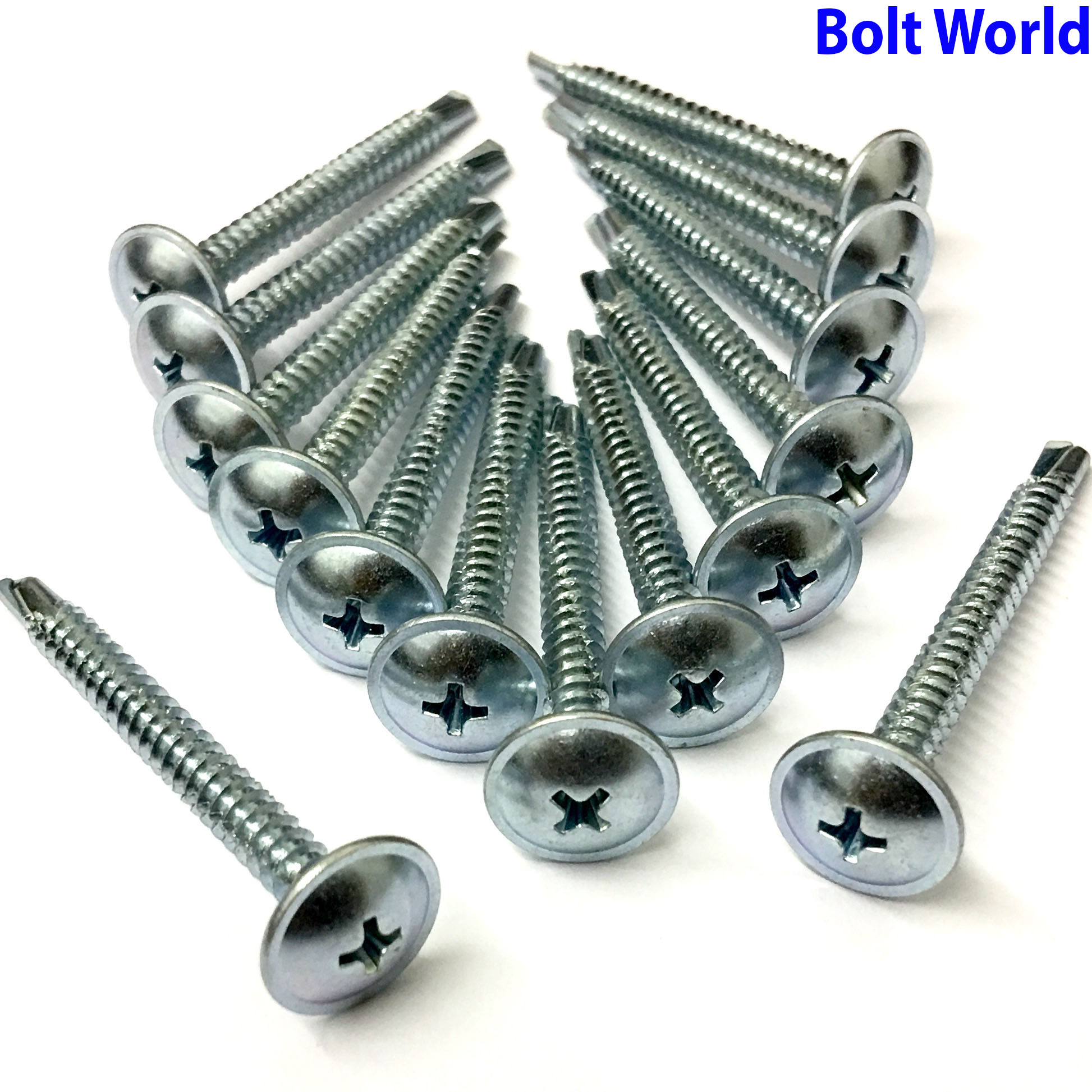 BAYPOLE SELF DRILLING/TAPPING SCREWS WAFER HEAD uPVC BAY WINDOW FIXING