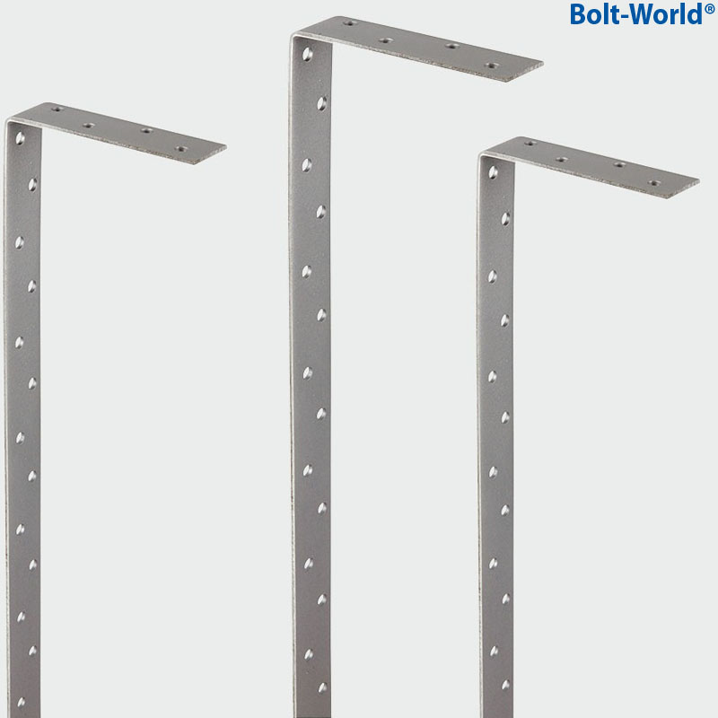 10 x RESTRAINT WALL PLATE STRAPS HEAVY DUTY BENT 4MM THICK ALL SIZES