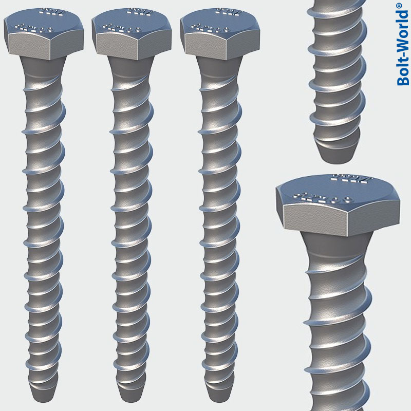 M10 x 60mm HEAVY DUTY BOLT MASONRY BRICK CONCRETE ANCHOR EXTERIOR