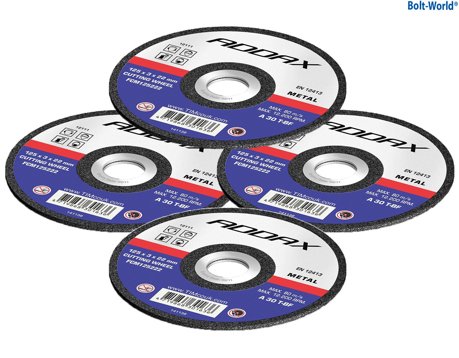 ADDAX STAINLESS STEEL ANGLE GRINDER METAL CUTTING DISCS THIN 1mm to 3