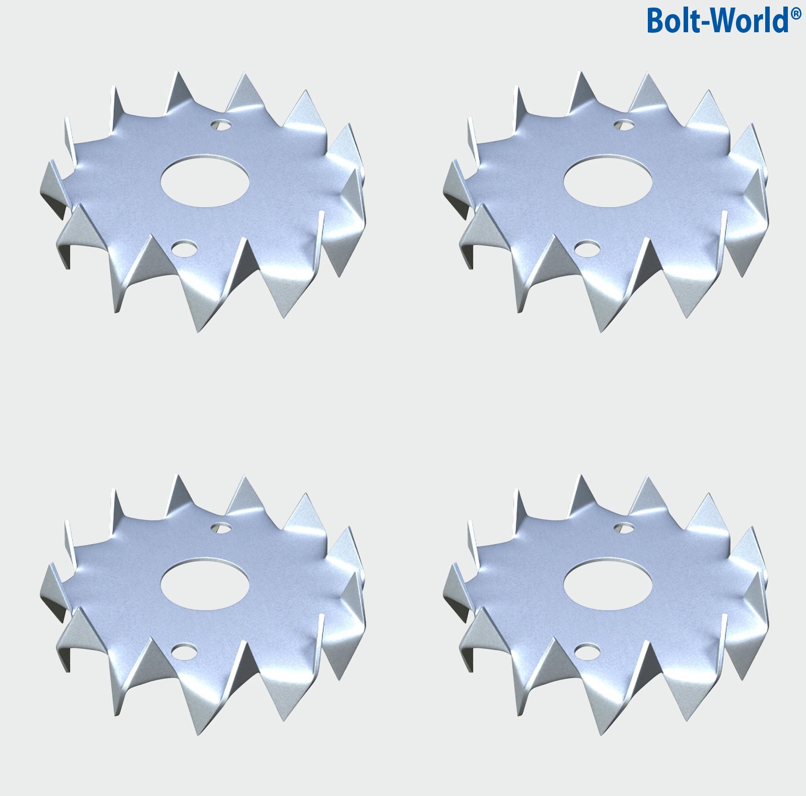 DOUBLE SIDED BZP DOG TOOTH WASHERS TIMBER CONNECTORS MILD STEEL 50mm