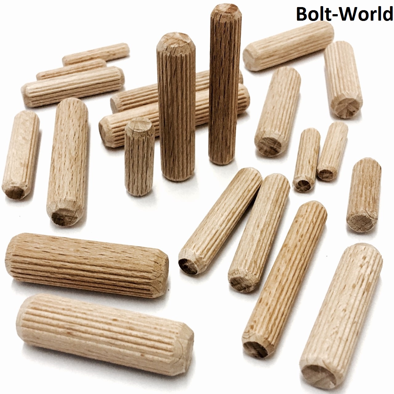 5mm 6mm 8mm 10mm 12mm HARDWOOD DOWELS WOODEN CHAMFERED FLUTED PIN WOOD