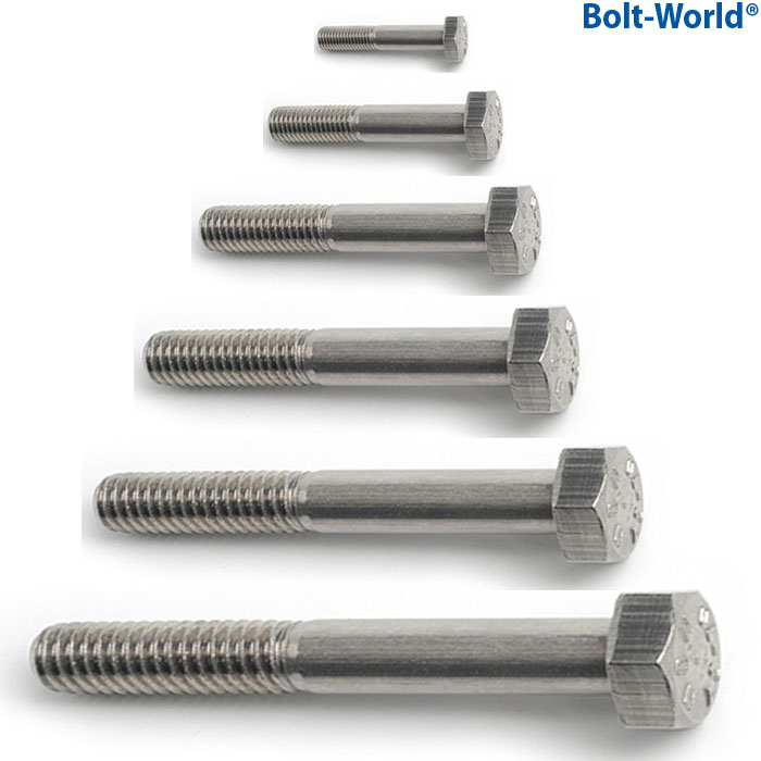 M8 / 8mm A2 STAINLESS STEEL PART THREADED HEX HEAD BOLTS HEXAGON SCREWS
