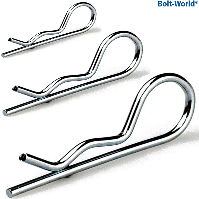 R CLIPS RETAINING PINS SPING CLIPS COTTER PINS HAIR PIN LYNCH BRIGHT