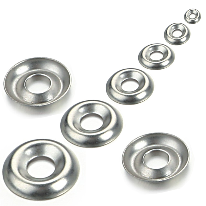 No.6 STAINLESS STEEL A2 SURFACE STEEL CUP WASHERS TO FIT COUNTERSUNK